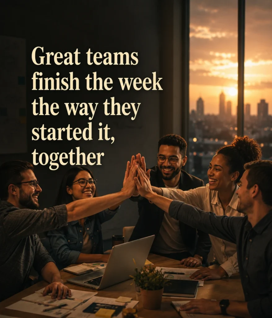 office-teams-end-of-week-quotes